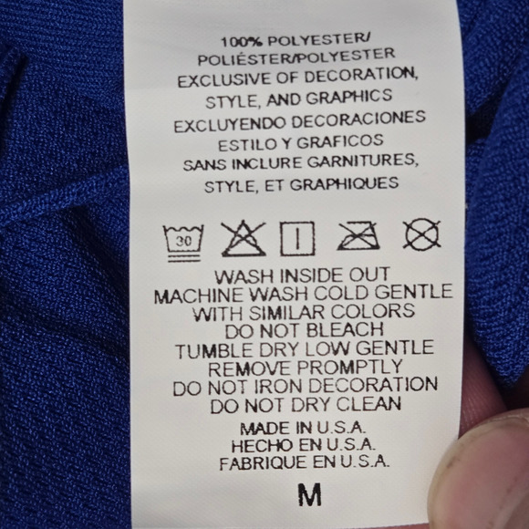 Chicago White Sox Jersey Mens Medium Majestic Blue Heat Transfer Logo Cool Base - Picture 9 of 10